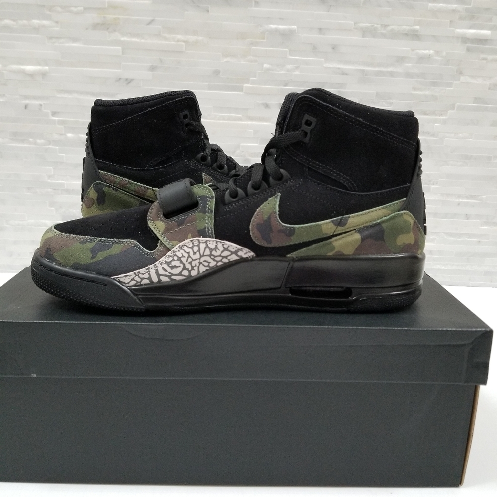 New Air JORDAN Legacy 312 Camo Green Sneakers - Picture 4 of 7